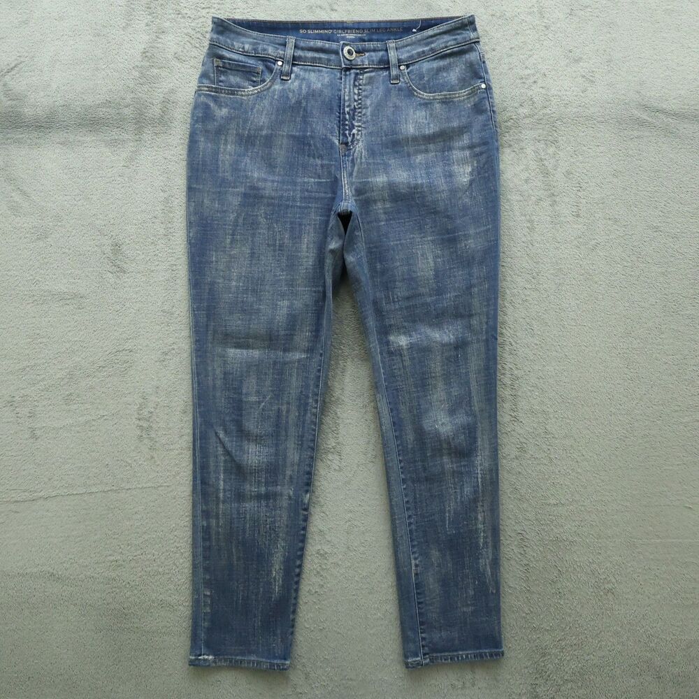 Chico's Jeans Women's Size 0.5 US 6R Mid-Rise Slim Leg Ankle 28" Inseam